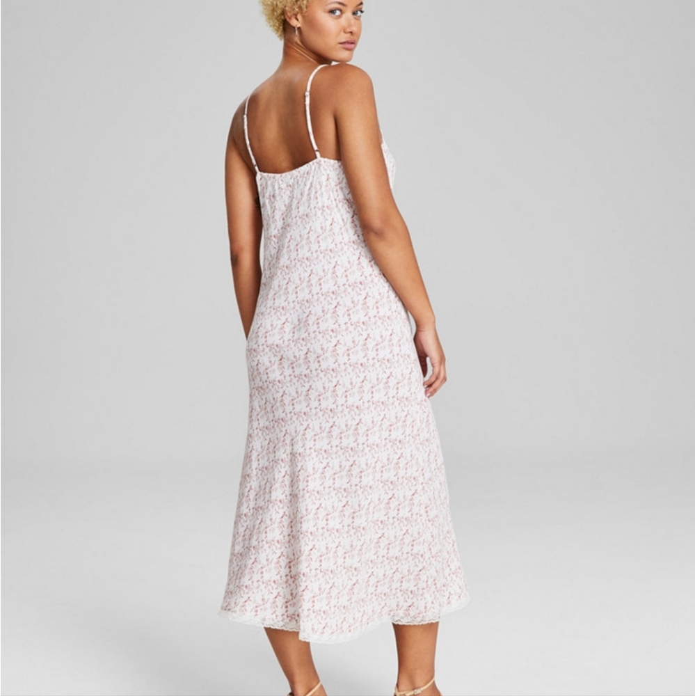 Floral Spaghetti Strap Midi Dress "And Now This" size xs. New - Picture 5 of 17